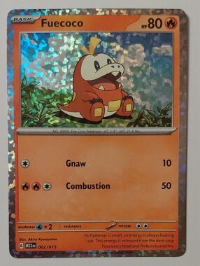 Fuecoco Holo Card McDonalds 2023